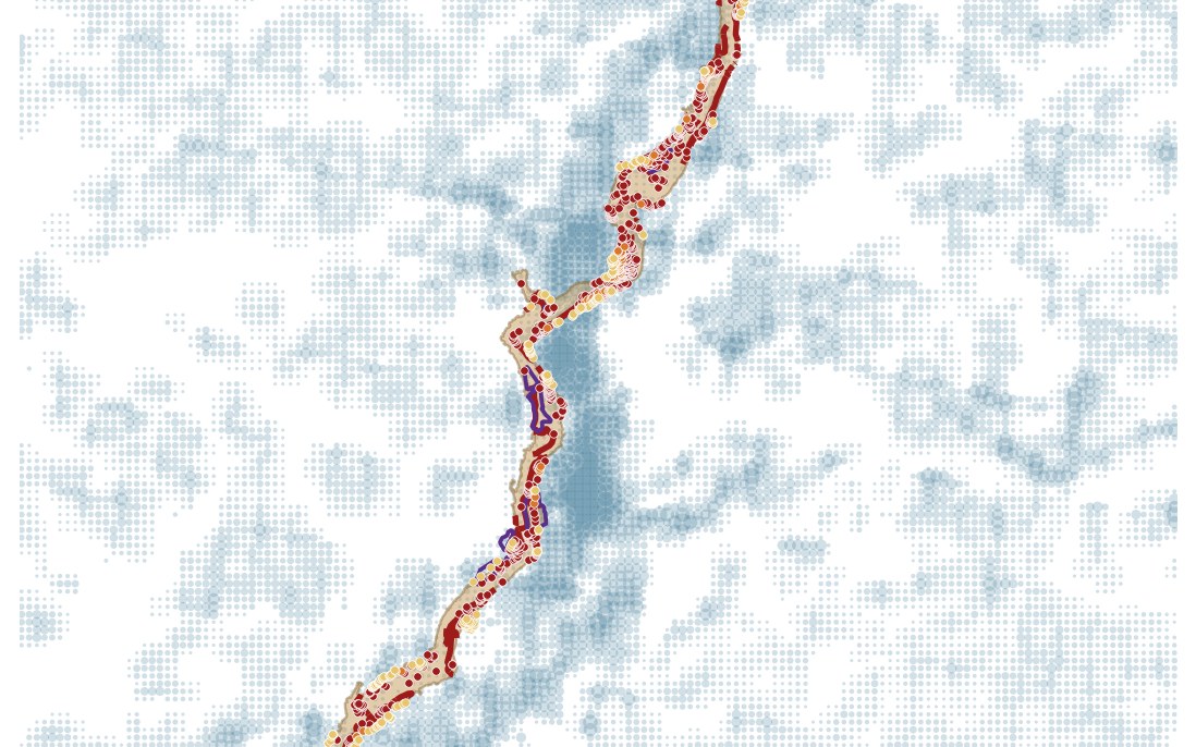 Damage map of Bidur, Nuwakot, after the August 2026 Trishuli debris flow, from Copernicus damage grading